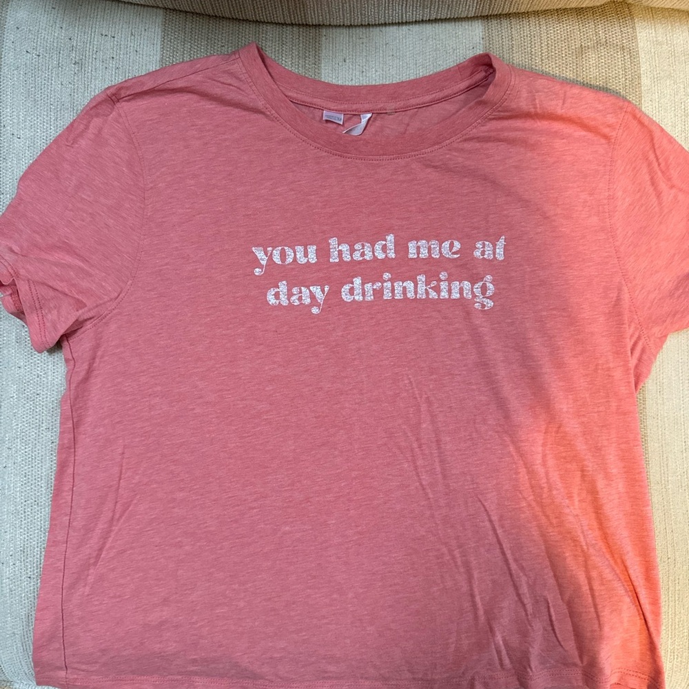 Pink Graphic Tee - You Had Me at Day Drinking